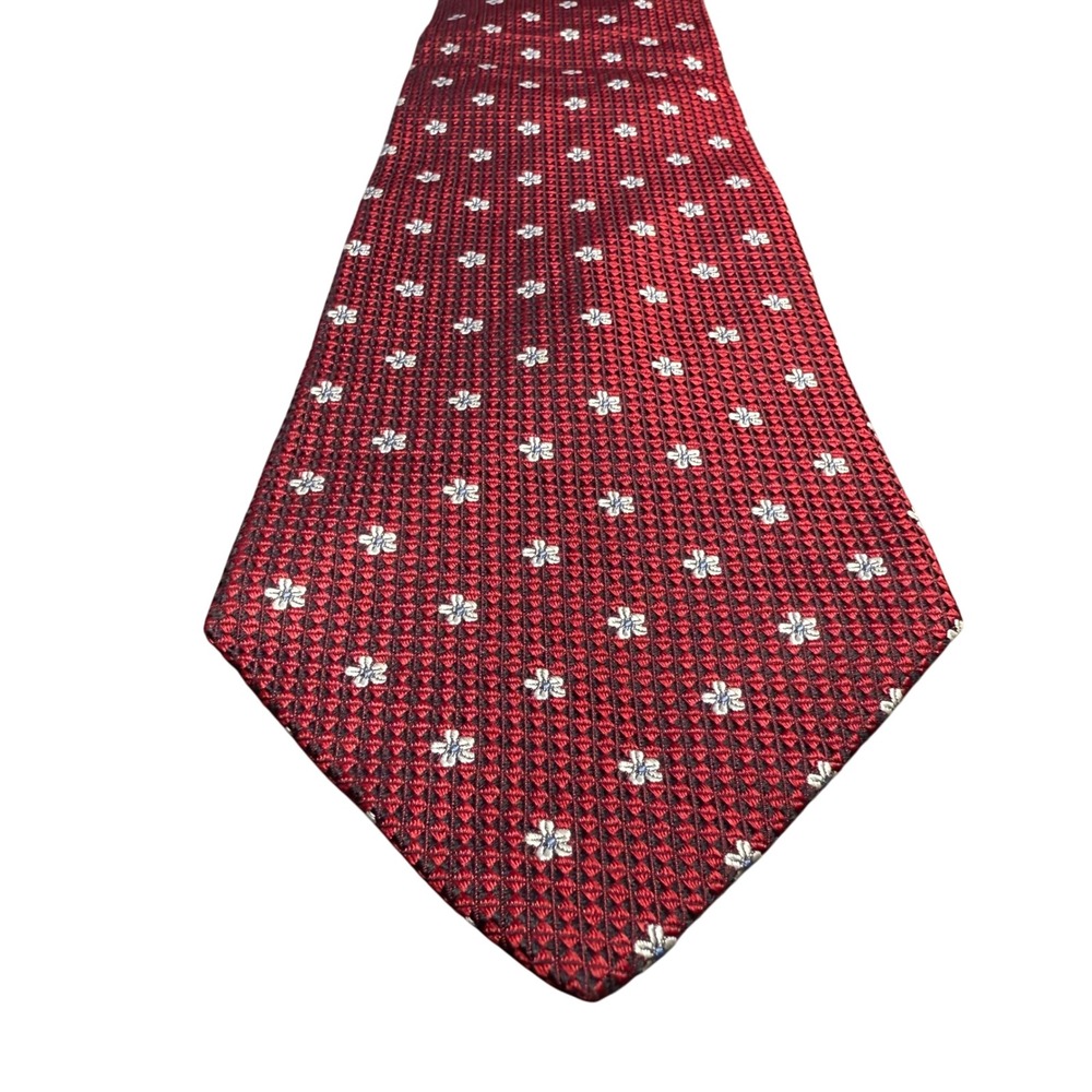 RBM Collection Necktie Burgundy Floral Pattern Business‎ Career